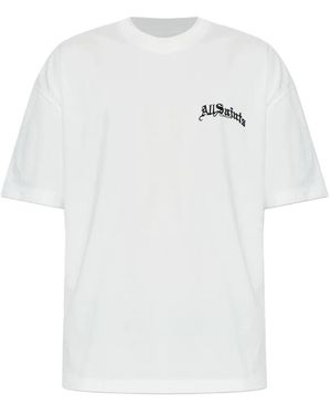 AllSaints T-Shirt À Détail De Logo - White