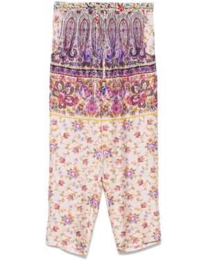 Pierre Louis Mascia Aloe Tapered Trousers - Purple