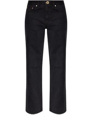 Cult Gaia Rosella Jeans mit Logo-Schild - Schwarz