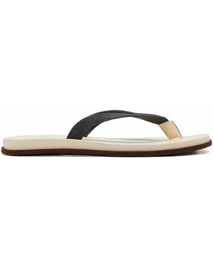 Brunello Cucinelli Sandali Con Logo - Bianco