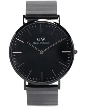 Daniel Wellington Classic Piano Link Onyx Unitone 40Mm - Schwarz