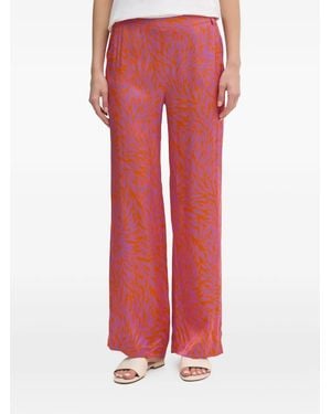 La Petite Francaise Pavina Printed Trousers - Red