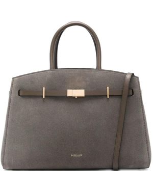 DeMellier Midi Hudson Suede Bag - Gray