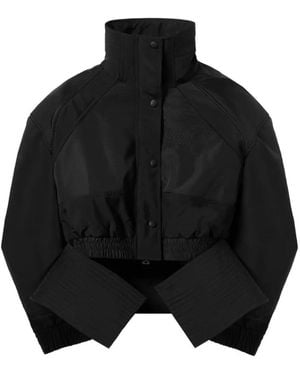 Off-White c/o Virgil Abloh Peplum Bomber Jacket - Black