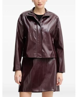 MARC AUREL Funnel-Neck Jacket - Red
