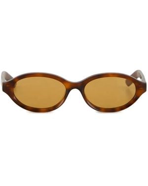 Retrosuperfuture Parola Oval-Frame Sunglasses - Natural