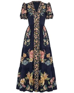 FARM Rio Floral Maxi Dress - Blue