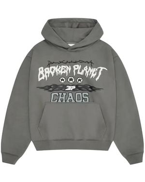 BROKEN PLANET Chaos Graphic Jumper - Grey