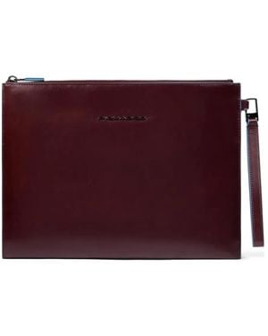 Piquadro Zipped Clutch Bag - Purple