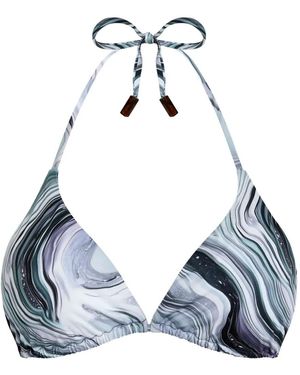 Vilebrequin Marble Triangle-Cup Bikini Top - Blue