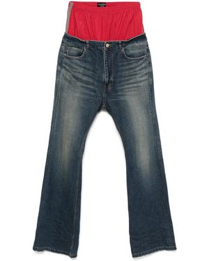 Balenciaga Layered Jeans - Blue