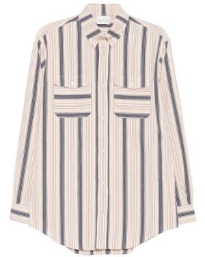 Drole de Monsieur Striped Button-Down Shirt - White
