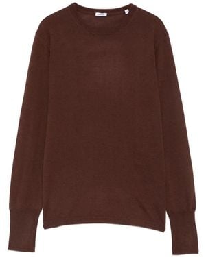 Aspesi Crew Neck Long-Sleeve Sweater - Brown