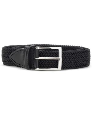 Athison Cinturón con diseño trenzado - Blanco