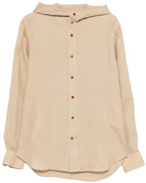Kiton Hooded Shirt - Natural
