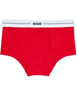 MSGM Logo-Detail Briefs - Red