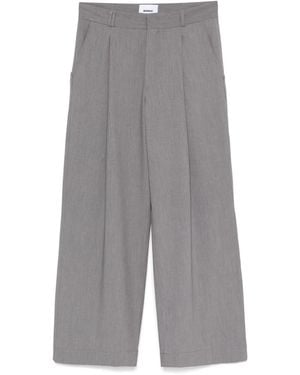 Bonsai Pleat-Detailing Pants - Gray