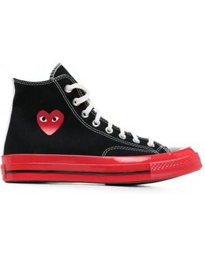 COMME DES GARÇONS PLAY Chuck 70 Heart-Print High-Top Sneakers - Red