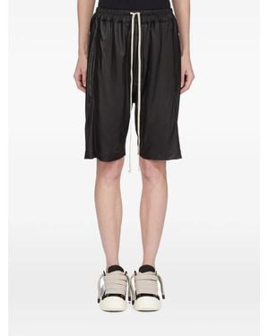 Rick Owens Buttoned Drawstring Shorts - Black