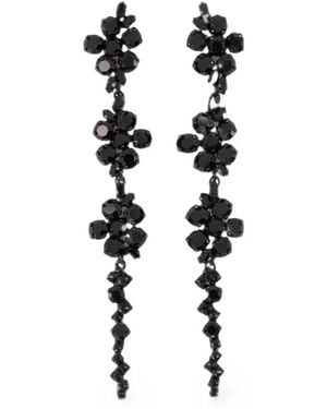 Simone Rocha Floral Drip Earrings - Black