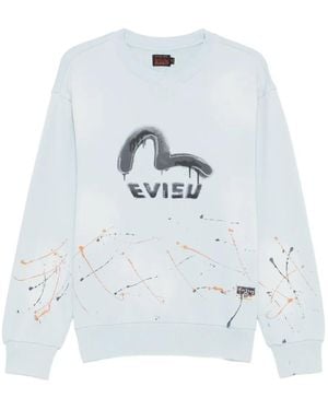 Evisu Seagull Sweatshirt - White