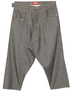 Junya Watanabe X Levis Pantalon Fuselé À Carreaux - Gray