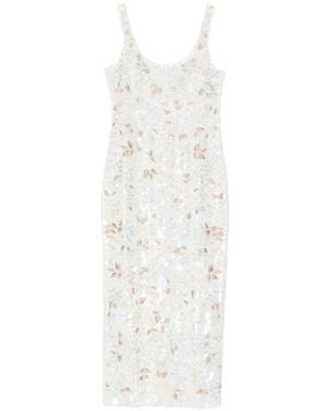 Needle & Thread Wisteria Shimmer Dress - White