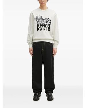 KENZO Cargo Jeans - White