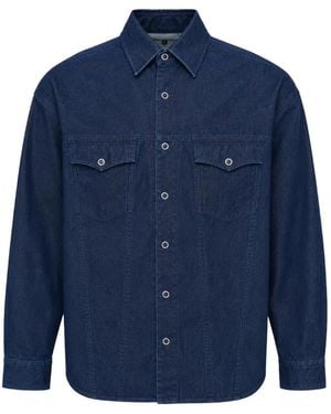 Comme des Garçons Button-Up Denim Shirt - Blue