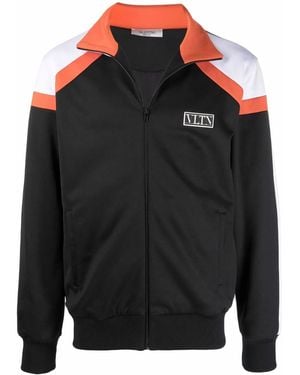 Valentino Garavani Vltn-Motif Zip-Up Jacket - Black