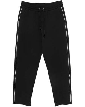 Iceberg Pocket Drawstring Track Pants - Black