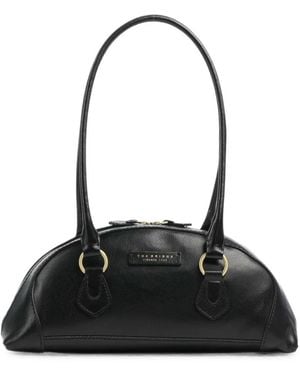 The Bridge Magda Leather Tote Bag - Black