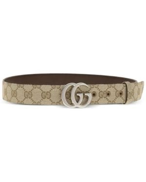 Gucci Gg Marmont Gürtel - Weiß