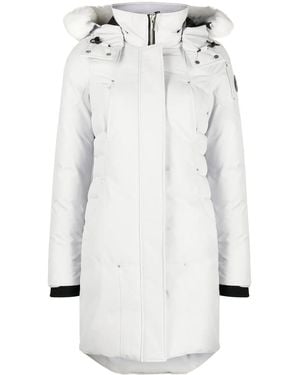 Moose Knuckles Cloud Hooded Parka - White
