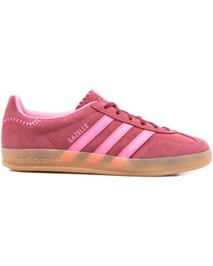 adidas Gazelle three-stripe suede sneakers - Rosa