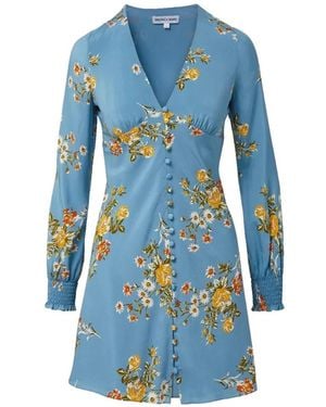 Veronica Beard Gabria Kleid Mit Blumenprint - Blau