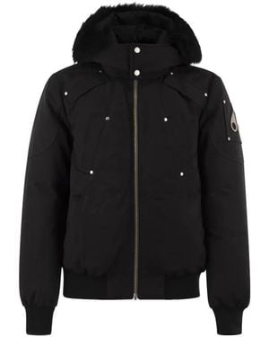Moose Knuckles Original Ballistic Bomber Jacket - Black