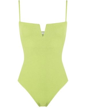 Lenny Niemeyer Square-Neck Swimsuit - Green