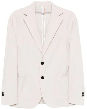 Pmds Button Notched Jacket - White
