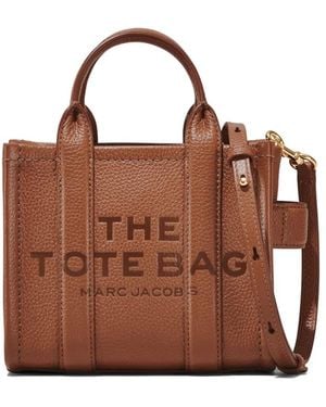 Marc Jacobs The Leather Crossbody Tote Bag - Braun