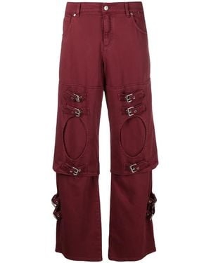 Blumarine バックル ボーイフレンドジーンズ - レッド