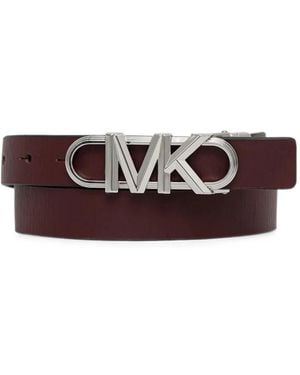 MICHAEL Michael Kors Cinturón Reversible Con Logo - Marrón