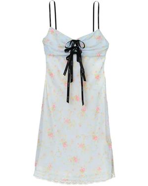 Marc Jacobs Vestido Corto Con Estampado Floral - Blanco