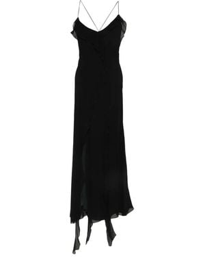 Aniye By Long Marian Ruffled Asymmetric Dress - Black