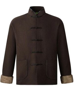 Shanghai Tang Frog-Button Jacket - Black