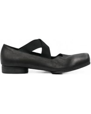 Uma Wang Ballerinas Mit Überkreuzten Riemen - Weiß