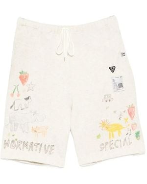 Maison Mihara Yasuhiro Drawstring Shorts - White
