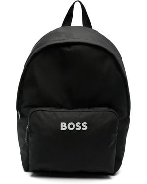 BOSS Catch 3.0 Logo-Appliqué Backpack - Black