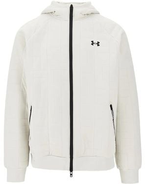Under Armour Chaqueta acolchada con capucha y cremallera - Blanco