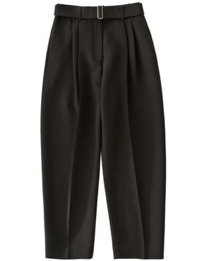 Studio Nicholson Hibi Belted Pleated Pants - Black
